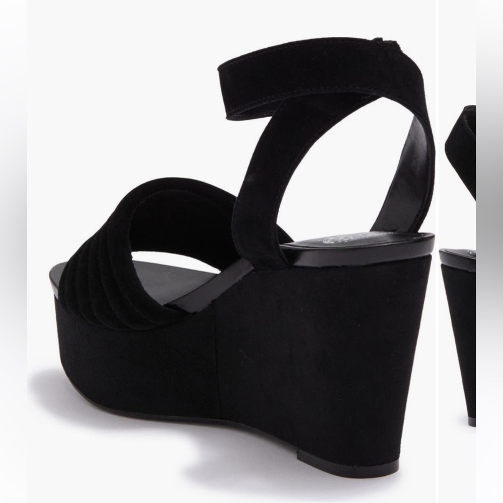 Black Vince camuto wedge sandal - Picture 2 of 11